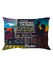 GIFT FOR A TRUCKER'S GIRLFRIEND - PREMIUM Rectangular Pillowcase back