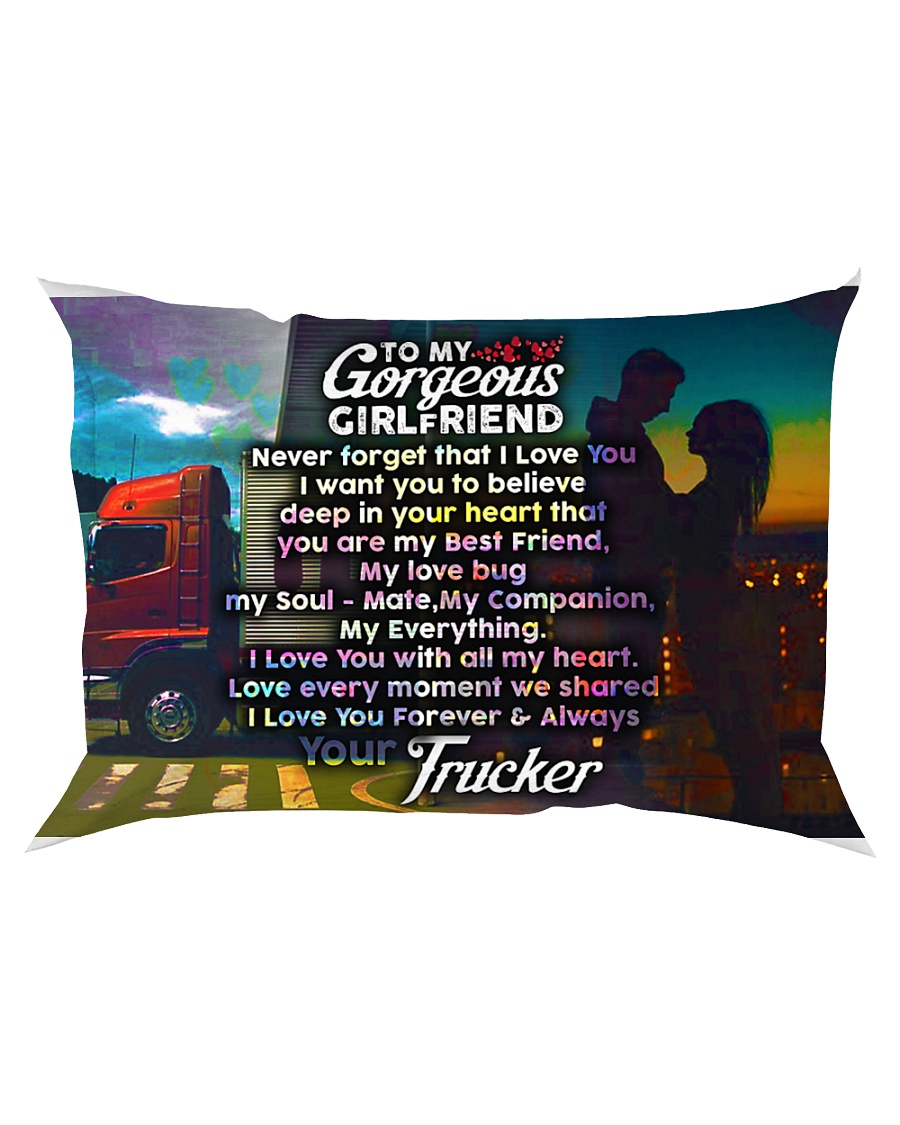 GIFT FOR A TRUCKER'S GIRLFRIEND - PREMIUM Rectangular Pillowcase