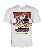 Lady Trucker V-Neck T-Shirt tile