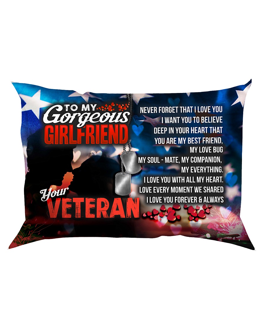 GIFT FOR A VETERAN'S GIRLFRIEND - PREMIUM Rectangular Pillowcase