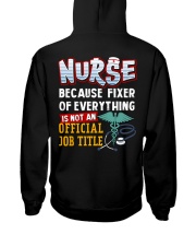 Nurse Hooded Sweatshirt back