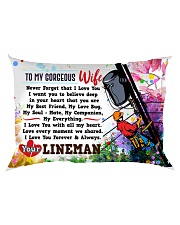 GIFT FOR A LINEMAN'S WIFE- PREMIUM Rectangular Pillowcase back