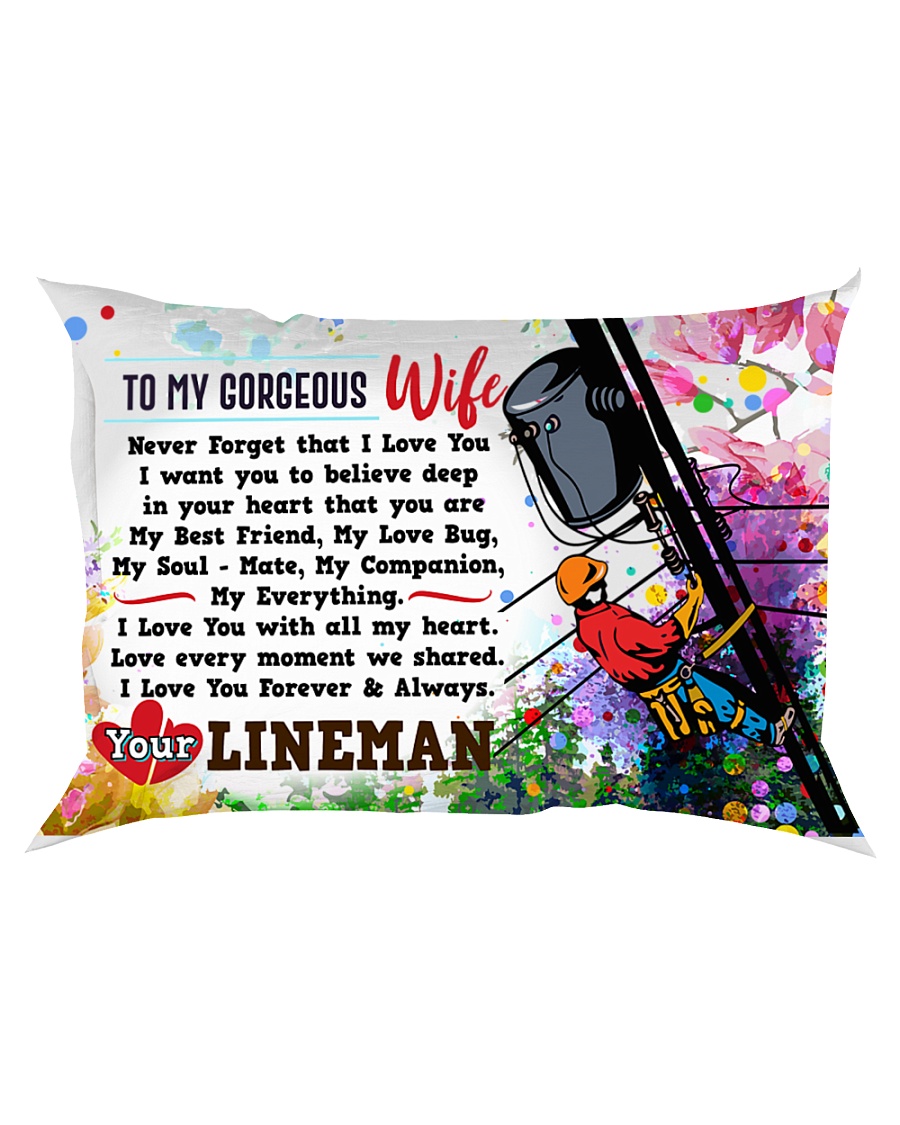 GIFT FOR A LINEMAN'S WIFE- PREMIUM Rectangular Pillowcase