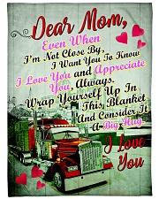 Trucker's Mom Premium Large Fleece Blanket - 60" x 80" front