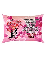 GIFT FOR YOUR WIFE - PREMIUM Rectangular Pillowcase back