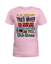 Trucker's Girlfriend Ladies T-Shirt tile