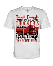 TRUCKER'S WIFE V-Neck T-Shirt tile