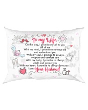 GIFT FOR YOUR WIFE - PREMIUM Rectangular Pillowcase back