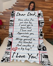 GIFT FOR TRUCKER Premium Large Fleece Blanket - 60" x 80" aos-coral-fleece-blanket-60x80-lifestyle-front-04