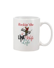 LINEMAN'S WIFE Mug tile