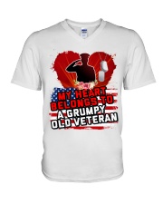 Veteran's Wife V-Neck T-Shirt tile