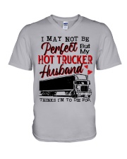 TRUCKER'S WIFE V-Neck T-Shirt tile