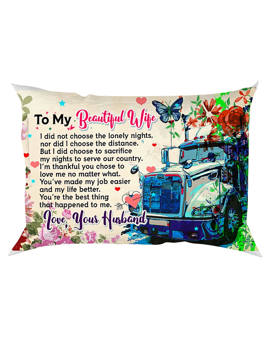 GIFT FOR A TRUCKER'S WIFE - PREMIUM Rectangular Pillowcase