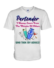 Bartender V-Neck T-Shirt tile