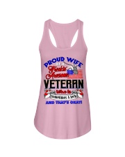 Veteran's Wife Ladies Flowy Tank tile