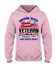 Veteran's Wife Hooded Sweatshirt front