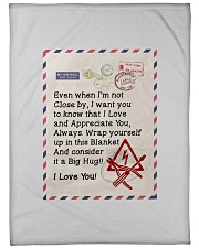 ELECTRICIAN'S WIFE Large Fleece Blanket - 60" x 80" front
