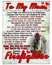 Firefighter's Mom Premium Large Fleece Blanket - 60" x 80" front