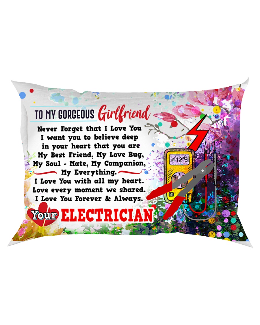 GIFT FOR AN ELECTRICIAN'S GIRLFRIEND - PREMIUM Rectangular Pillowcase