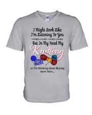 Knitting V-Neck T-Shirt tile