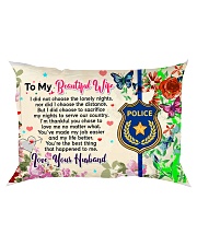 GIFT FOR A POLICE OFFICER'S WIFE - PREMIUM Rectangular Pillowcase front