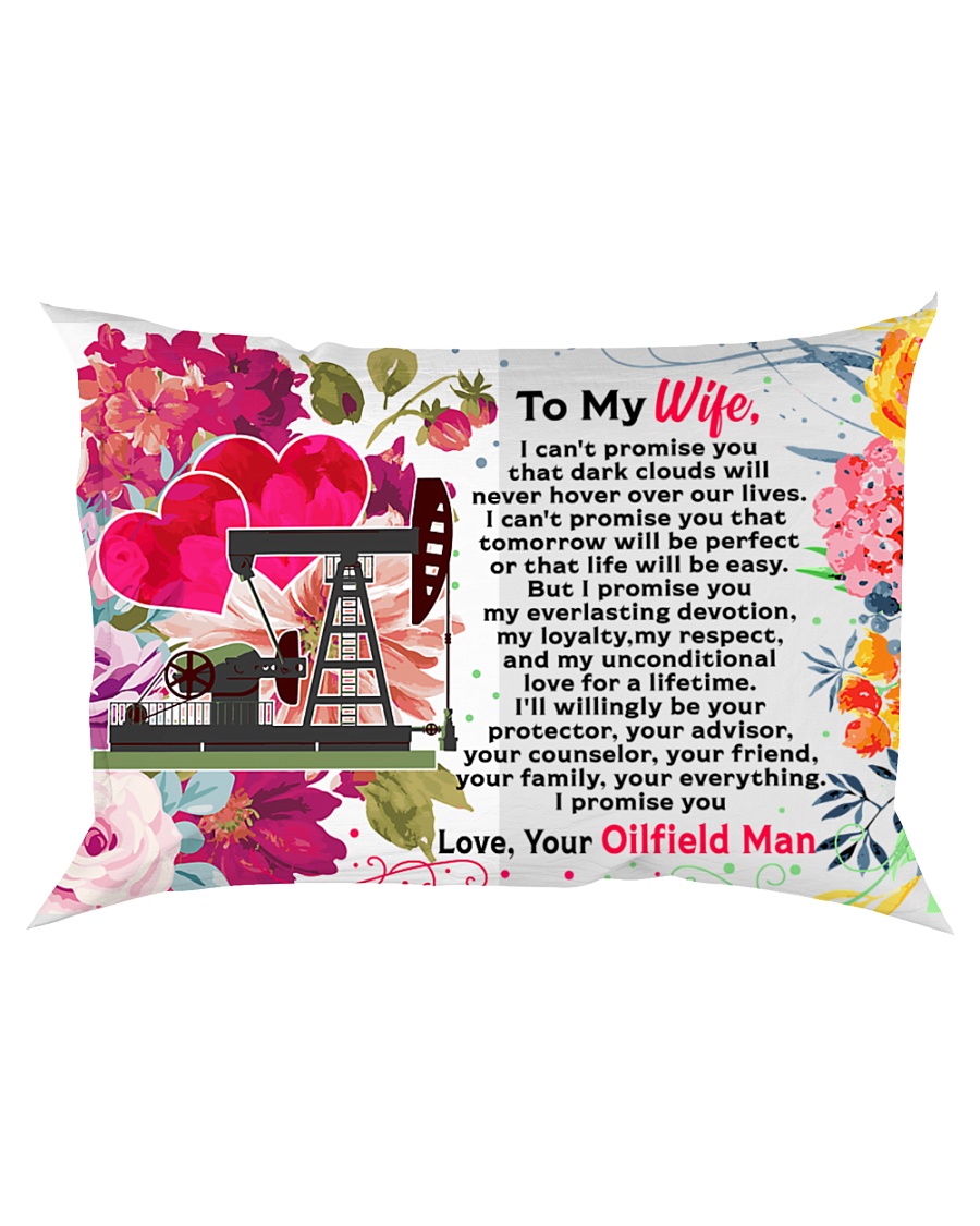 GIFT FOR AN OILFIELD MAN'S WIFE - PREMIUM Rectangular Pillowcase