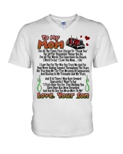 Trucker's Mom V-Neck T-Shirt tile