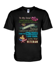 VETERAN'S WIFE V-Neck T-Shirt thumbnail