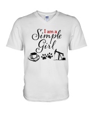 OILFIELD WIFE V-Neck T-Shirt tile