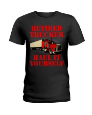 Retired Trucker Ladies T-Shirt tile
