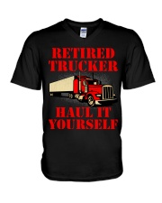 Retired Trucker V-Neck T-Shirt tile
