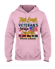 Veteran's Wife Hooded Sweatshirt front
