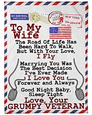 Veteran's Wife Premium Large Fleece Blanket - 60" x 80" front