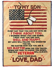 Veteran's Son Premium Large Fleece Blanket - 60" x 80" front