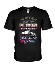 TRUCKER'S GIRLFRIEND V-Neck T-Shirt thumbnail