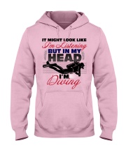 Scuba Diving Hooded Sweatshirt front