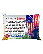 GIFT FOR A VETERAN'S GIRLFRIEND - PREMIUM Rectangular Pillowcase back