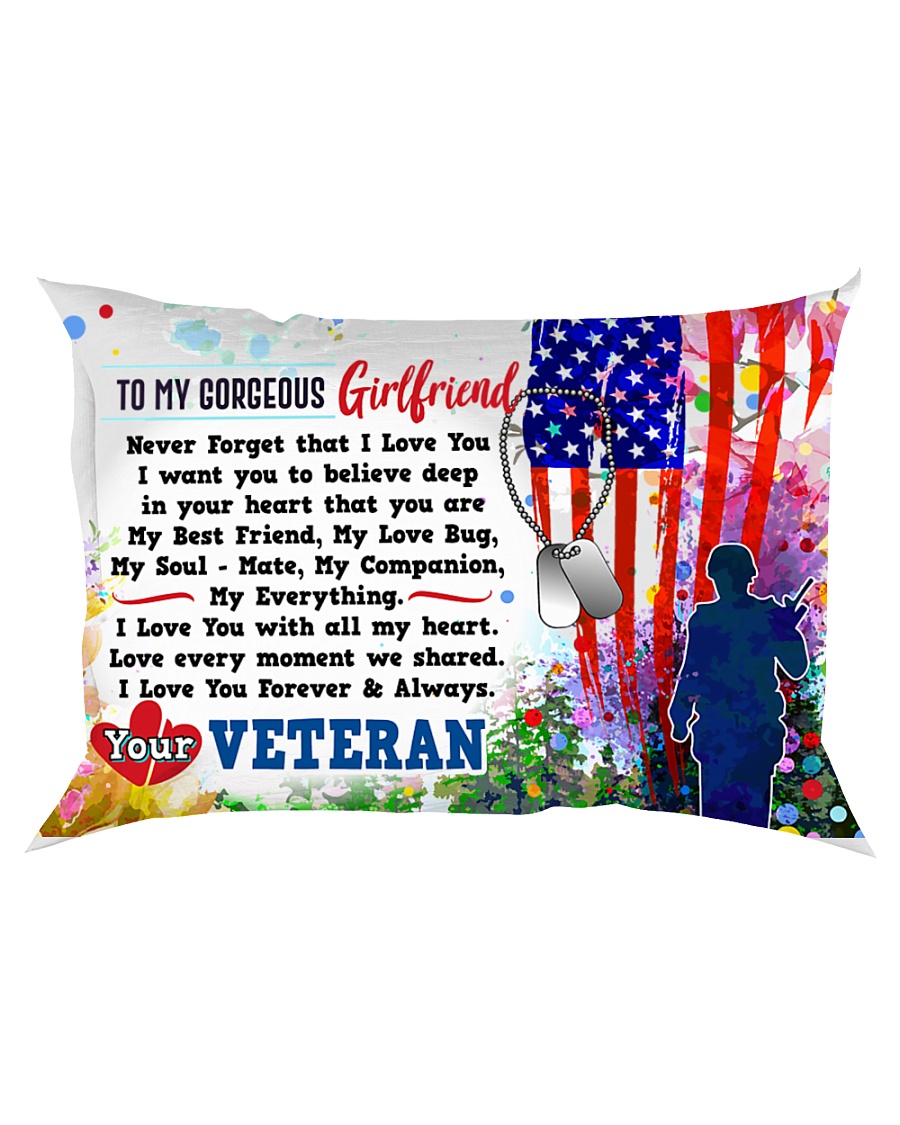 GIFT FOR A VETERAN'S GIRLFRIEND - PREMIUM Rectangular Pillowcase