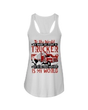 TRUCKER'S WIFE Ladies Flowy Tank tile