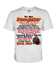 Firefighter's Daughter V-Neck T-Shirt tile