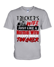 TRUCKER'S WIFE V-Neck T-Shirt tile
