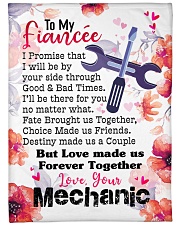 Mechanic's Fiancée- PREMIUM Large Fleece Blanket - 60" x 80" front