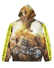 Biker Women's All Over Print Hoodie back