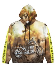 Biker Women's All Over Print Hoodie front