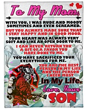 Firefighter's Mom Premium Large Fleece Blanket - 60" x 80" front