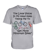 Mountain Biking V-Neck T-Shirt tile