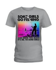 I AM A FISHING GIRL Ladies T-Shirt tile