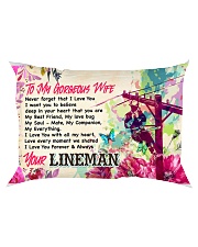 GIFT FOR A LINEMAN'S WIFE - PREMIUM Rectangular Pillowcase front