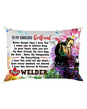 GIFT FOR A WELDER'S GIRLFRIEND- PREMIUM Rectangular Pillowcase back
