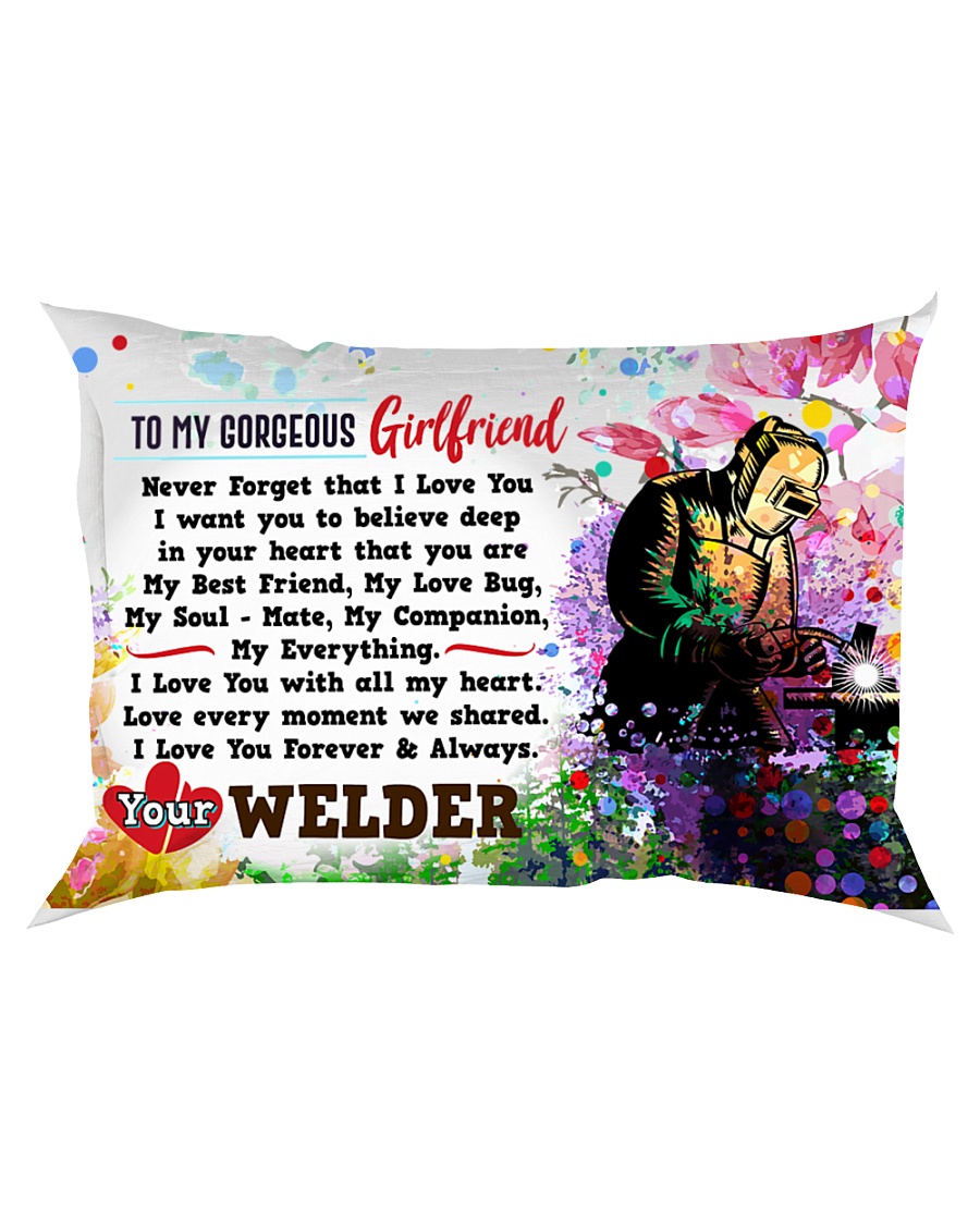 GIFT FOR A WELDER'S GIRLFRIEND- PREMIUM Rectangular Pillowcase